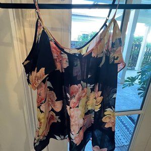 Joie Floral Silk Camisole Top